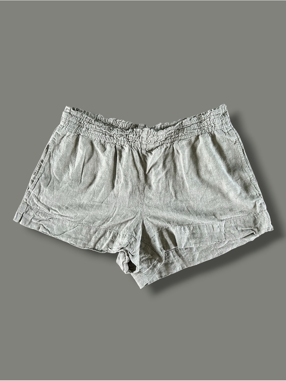 [a new day] Sand Tan Linen Blend Shorts